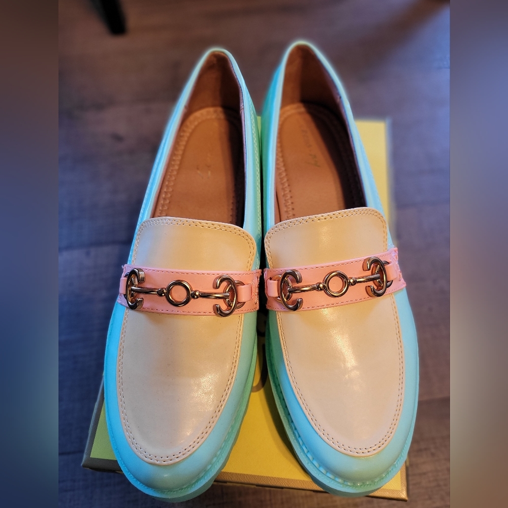 Mint multi loafers